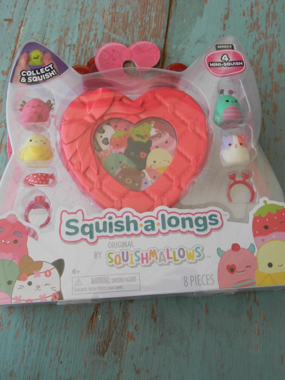 Squish-a-longs Squishmallows HEART Collection 4 Pack Mini Squish, Series 2 CASE